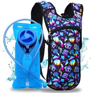 Sojourner Rave Hydration Pack - Hydration Backpack - Hydropack with 2L Bladder - Water Backpack for Festivals, Hiking, Running, Biking and More, One Size