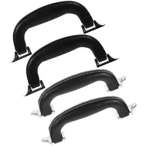 Beaupretty 4pcs Vintage Pu Luggage Handle Replacement Ergonomic Grip for Suitcases Briefcases and Handbags Plastic and Pu Design Easy Installation