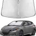 EcoNour Windshield Sunshade Compatible for Nissan Leaf 2018-2023 2024 2025 | Sun Visor for Front Windshield & Window Sun Shade Cover, UV Heat Blocker & Protector, Car Accessories