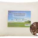 LOFE Organic Buckwheat Pillow for Sleeping - Queen Size 20''x26'', Adjustable Loft, Breathable for Cool Sleep, Cervical Support for Back and Side Sleepers(Tartary Buckwheat Hulls) (Off White(pure))