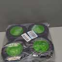 3.8" MT Monster Truck Tires with Foam Insert - 17mm/14mm/12mm Hex Adapters Included, Compatible with TRAXXAS Sledge, ARRMA KRATON, Outcast, Tamiya, HSP (Set of 4), Replacement Part of AR510092 (Green Rim)
