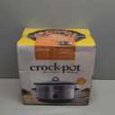 Crock-Pot 7-Quart Manual Slow Cooker, Family Size Serves 8+ People & Fits 6-lb Roast, Removable Stoneware with Warming Setting, Dishwasher Safe for Easy Cleanup, Charcoal