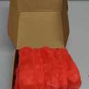 18x18 Throw Pillow Covers Set of 2, Decorative Faux Fur Covers for Bed, Couch Soft Fluffy Pillow Cover with Velvet Back for Living Room, Neutral Home Décor Accent for Sofa - Burnt Orange