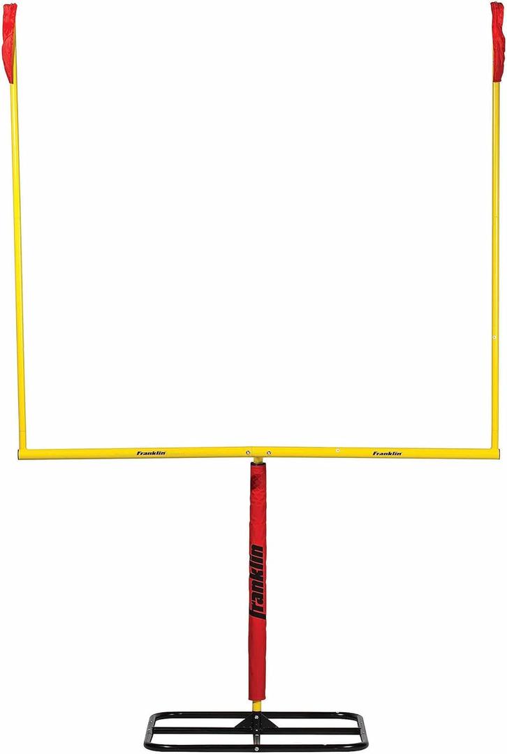Franklin Sports Authentic Steel Football Goal Post 8.5' x 5.5' - Post for Kids - Football Goal Post Set - Kicking Field Goals - Youth Football Set - Portable Football Goal Post