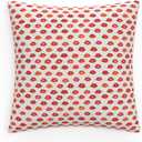 Pillow Perfect Novelty Indoor/Outdoor Accent Throw Pillow, Floor - 25" x 25", Red Glam