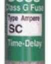 Bussmann BP/SC-30 30 Amp Time-Delay Class G Melamine Tube, 600V UL Listed (Pack of 2)