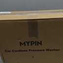 Portable Cordless Pressure Washer, 600 PSI 21V Two Rechargeable Batteries Powered Pressure Washer with Battery Level Display, 6-in-1 Nozzle with Jet Nozzles for Car Floor Wall Fence Cleaning