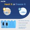 REVIX Face Ice Pack for Wisdom Teeth, 3D Sewing Ice Pack Head Wrap for TMJ Discomfort, Jaw Soreness, Dental Caries and Tooth Extraction, Extra Snug Fit with 4 Hot and Cold Pads, Blue