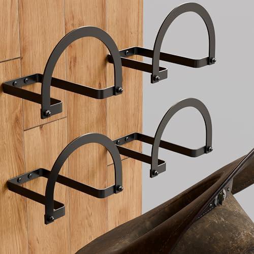 Chinpakden 4 Pack Cowboy Hat Rack - Wall Mount Cowboy Hat Holder, Western Hat Hooks for Display Wall Decor Cowboy Decor.