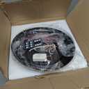 FANDBO Motion Sensor Outdoor Ceiling Light with Remote, Dusk to Dawn Flush Mount Porch Light with 4 Modes, Close to Ceiling Light Fixture 2 LED Bulbs Included for Patio/Garage/Hallway