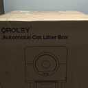 OROLEY Self Cleaning Litter Box, Large Capacity Automatic Cat Litter Box with APP Control, Safety Sensors, Built-in Deodorizing Scent Box, and 1 Roll Garbage Bags,White