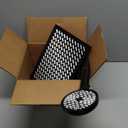 Cobbe 11.8 Inch Rain Shower Head with Handheld - Adjustable Dual Shower Heads with 6 Modes Handheld Spray Combo - Wide Rainfall Showerhead with Hose, Bathroom Accessories - Black