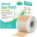 Silicone Scar Sheets(1.6 x 120 Roll-3M), Reusable Silicone Scar Tape for Surgical Scars, C-Section Scars, Stretch Marks, Hypertrophic Scars, Burn Scars, Tummy Tuck and Keloid Scars