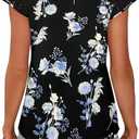 AUSELILY Women's Summer Tops Casual Short Cap Sleeve Crewneck Lace Trim Ladies T Shirts 2026 Trendy (M)