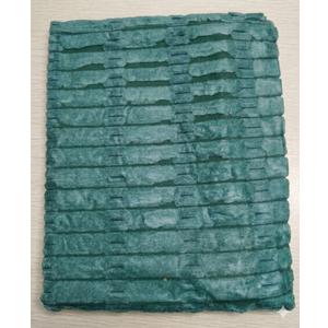Softalker Faux Linen Placemats Set of 4-12 x 18 Inch, Heat Resistant Double Layered Durable Burlap Farmhouse Place Mats, Non-Slip Washable Rustic Table Mats for Dining, Kitchen, Party（Green)