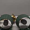 KDG Cordless Wall Sconces Set of 2, Small Wireless 5200mAh Rechargeable Battery Fabric LED Wall Lamps, Portables Lightings for Wall Painting, Living Room, Bedroom, Hallway, Gifts, Night Light (Green)