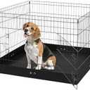 VEVOR Dog Playpen, 4 Pcs 24 x 36 in Panels Foldable Metal Pet Exercise Pen, Dog Fence Indoor and Outdoor Pen with Door and 600D Oxford Fabric Bottom Pad, for Dogs, Cats and Other Small Animals