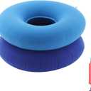 ANABIUP 2 Pack Inflatable Donut Pillow Ring Seat 15 Inch Round Portable Donut Cushion Pillow for Home Office Chair Wheelchair Car, 2 Colors