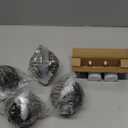 Solar Hanging Lanterns Outdoor Waterproof, Rust Iron Ball Candle Holder with Flickering Solar Powered Tea Lights, Perfect Chargeable Solar Lights for Backyard Patio Garden Fence Tree Decoration-4Pack