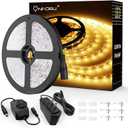 Onforu LED Strip Lights Warm White,32.8ft Dimmable 3000k Led Lights for Bedroom,Soft White Rope Light,2835 LEDs 12V Flexible Strip Tape Easter Lighting for Under Cabinet,Home,Kitchen,Bedroom,Christmas