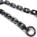 VersaKits Heavy Chunky Link Chain Strap Purse Handbag Top Handle Shoulder Straps Accessories Decoration Chain Strap Extender Charms Replacement(14.9'' Metalllic Black)