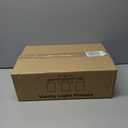 Brushed Nickel Bathroom Light Fixtures with Milk Glass Shades, Eye-Friendly 3 Light Vanity Lights for Bathroom, Vanity Lights with E26 Socket (Bulbs Not Included), for Mirror, Bedroom, Hallway