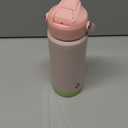 BJPKPK Insulated Water Bottle with Straw Lid, 18oz Thermos Water Bottles, Flex Handle & Non-slip Boot, BPA Free Leak Proof Stainless Steel Metal Water Bottles, Tumblers, Cups, Pearl Pink