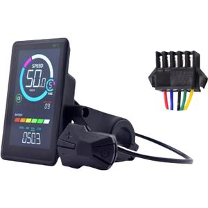 XBERSTAR E-Bike LCD Display Meter 24V 36V 48V 60V Waterproof Bike Computer LCD Color Screen Instrument for Electric Bike