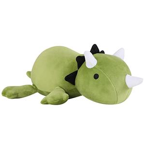 SQEQE Weighted Dinosaur Plush, Weighted Dinosaur Stuffed Animal, Dino Plushies Dino Pillow Toy Gift for Kids Adults 9.8 Inch, 0.8 Lbs
