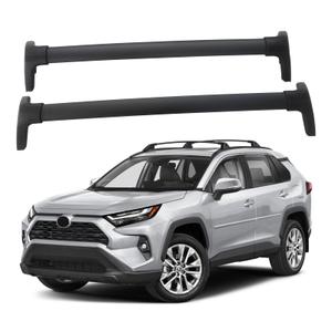 NOPOCA Roof Rack Cross Bars 165lbs Compatible with Toyota RAV4 2019-2025, Aluminum Crossbars Rooftop Cargo Bars Kayak Bike Luggage Snowboard Carrier