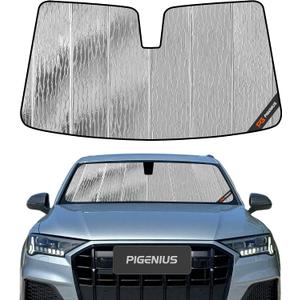 Pigenius Windshield Sun Shade for Audi Q7/SQ7 2020-2026 Front Window Sunshade - AstraGuard