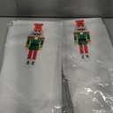 2 Pcs Christmas Wreath Sash White Satin Nutcracker Sash Holiday and Christmas Decor for Front Door Yard Doorway Indoor Outdoor Party Decoration, 56" L x 4.5" W