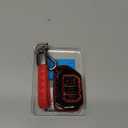Sindeda for Jeep Key Fob Cover with Keychain Soft Full Protection Key Shell Key Case Compatible with Jeep Gladiator JT Sahara JLU 2018-2023 Jeep Wrangler JL JLU Rubicon (Red)