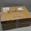 Emliviar 2 Pack Outdoor Wall Lights, Exterior Wall Lantern Sconce for Garage Patio, Oil Rubbed Bronze Finish with Water Ripple Glass, XE219B-2PK ORB