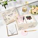 YHRJWN Mothers Day Gifts for Daughter in Law, Daughter in Law Gifts, 14 Oz Pink with Rotatable Scented Candle (Mixed Color)