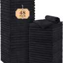 Orighty Salon Towels 48 Pack, Microfiber Hair Salon Towel 16 x 29 Inch, Super Soft and Absorbent Black Towels for Salon, Hand, Gym, Bath, Spa and Home Hair Care, Not Bleach Proof