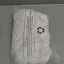 LookbookStore Women Casual Crewneck Mesh Panel 3/4 Bell Sleeve Loose Tunic Dress (Large, Brilliant White)