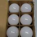 A15 Ceiling Fan Light Bulbs, Dimmable, E12 Base LED Bulb, 5.5W=40W, Warm White 2700K, 500 Lumen, LED Light Bulb, 6 Pack