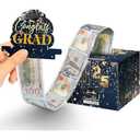 Pack Of 3 Linelglobal 2025 Graduation Box for Cash Gift, Pull Out Money Box for Boy Girl, Congrat Grad Surprise Funny Black Gold
