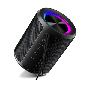 Portable Bluetooth Speaker, IPX7 Waterproof Wireless Speaker with 20W Loud Stereo Sound, 15H Playtime & Beat-Synced RGB Light, Small Outdoor Speaker for Shower, Pool, Beach, Hiking and Gifts