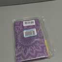 Folio Case for Fire HD 10 (9th/7th/5th Generation, 2019/2017/2015 Release), Techcircle Sunflower Embossed Stand Protective Cover with Card/Cash Holder, for Amazon Fire HD 10.1 Inch Tablet, Purple (A - Purple)