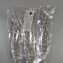 3pcs Christmas Crystal Ornaments Diamond Icicles, Crystal Teardrop Acrylic Ice Beads Tree Ornaments & Decorations for Festive Xmas Holidays & Home Parties