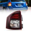 Nilight Taillight Assembly Compatible with 2014 2015 2016 2017 Jeep Compass Tail Light OE Style Rear Lamp Replacement Driver Side w/Bulbs