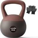 Soft Kettlebell - Cushioned Impact-Resistant Base and Anti-Slip, Kettle bell Anti-Slip Grip Weight for Home Workouts, Safe Strength Training Kettlebells Sets for Women & Men, With Non-slip Gloves