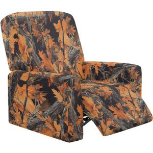 1 Cushion Reclining Sofa Cover Camo Oak Hunting Print Lazy Boy Recliner Covers That Stay in Place Decorative Reclining Furniture Protectors for Home