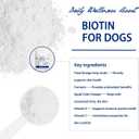 Premium Biotin for Dogs Powder with 58mg Biotin per oz, High Potency Dog Skin and Coat Supplement for Shedding and Dry Skin Relief, Dog Nail Strengthener with Yeast B-Vitamin Complex & 42% Protein, BB Date Not Found 