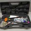 Rivet Nut Tool Kit, 16-Inch Rivet Gun Including 12 Upgraded Interchangeable Mandrels & 200Pcs Nuts, Hand Riveter Labor-Saving and Compact Design,Thread Insert Riveter with Rugged Carry Case