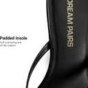 DREAM PAIRS Kitten Heels for Women Flip Flop Low Heels Square Open Toe Sandals Thong 1.96 Inch Heeled Sandals for Summer Vocation (7.5, Black)