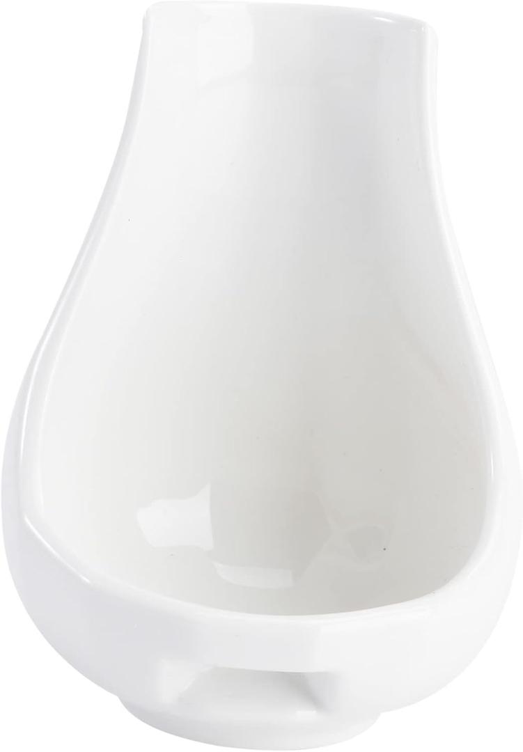 Standing Spoon Rest for Stove Top Ceramic Cutlery Stand Ladle Holder Vertical Spoon Holder Utensil Rest for Kitchen Counter Farmhouse Kitchen Decor