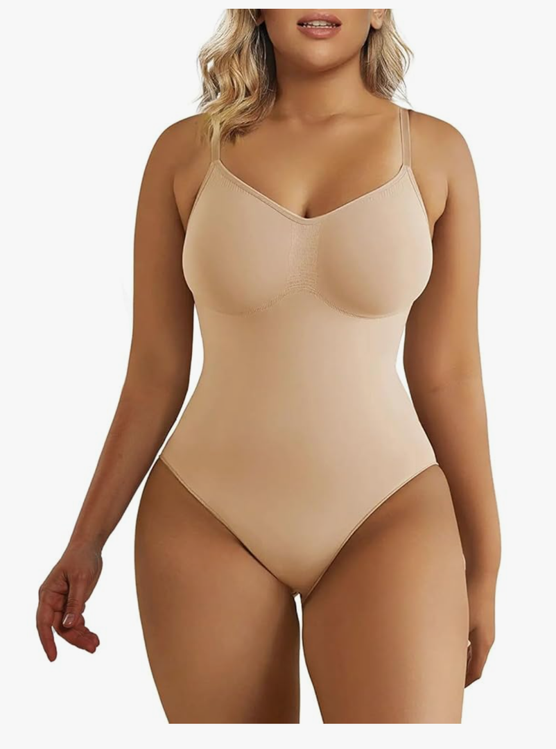 SHAPERX Women's Shapewear Bodysuit Tummy Control Body Shaper Seamless Sculpting Snatched Waist Body Suit 4-5X